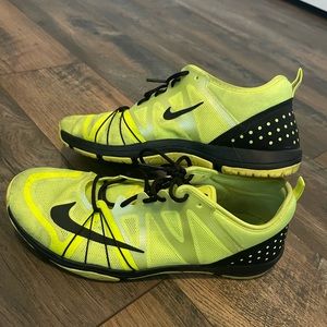 Nike Neon Yellow and Black Athletic Shoes